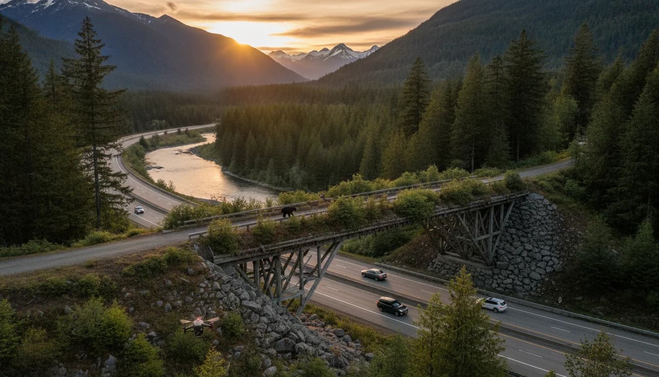 AI-Driven Wildlife Corridors Across BC and Washington