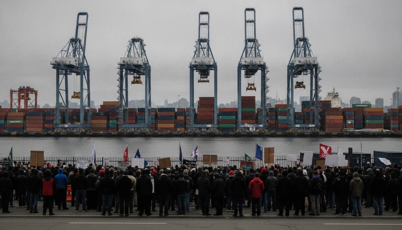Dockworkers Rally Against Automation at Vancouver Port